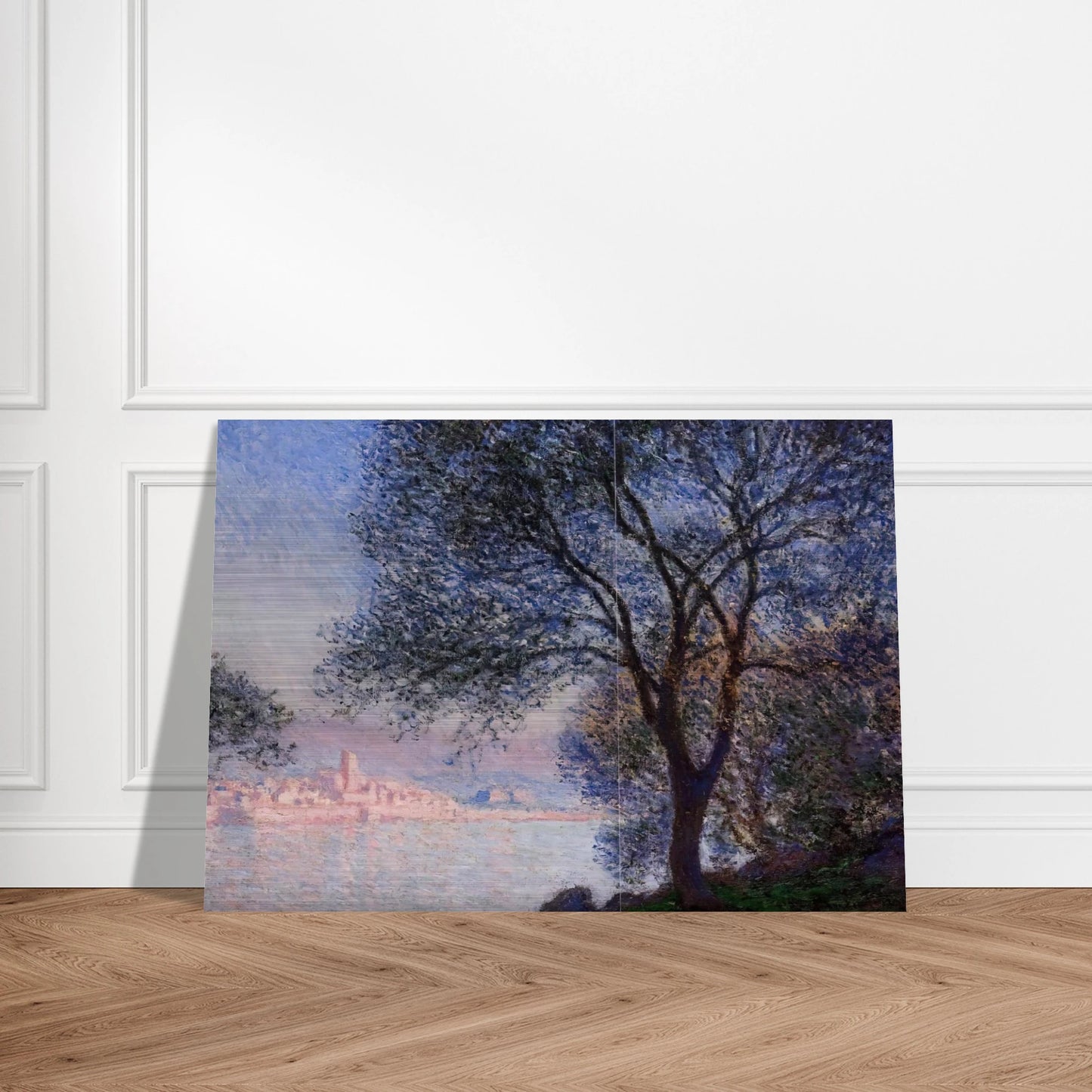 Antibes Seen from the Salis Gardens 02 - claude monet Brushed Aluminum Print - 70x100 cm / 28x40 inches | claude monet Aluminum Print | claude monet Prints
