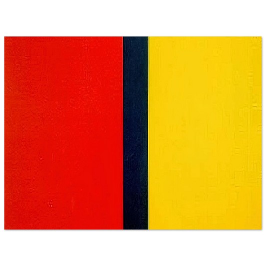 Barnett Newman - Who's Afraid of Red, Yellow, and Blue IV  75x100 cm / 30x40inches Fine Art Poster