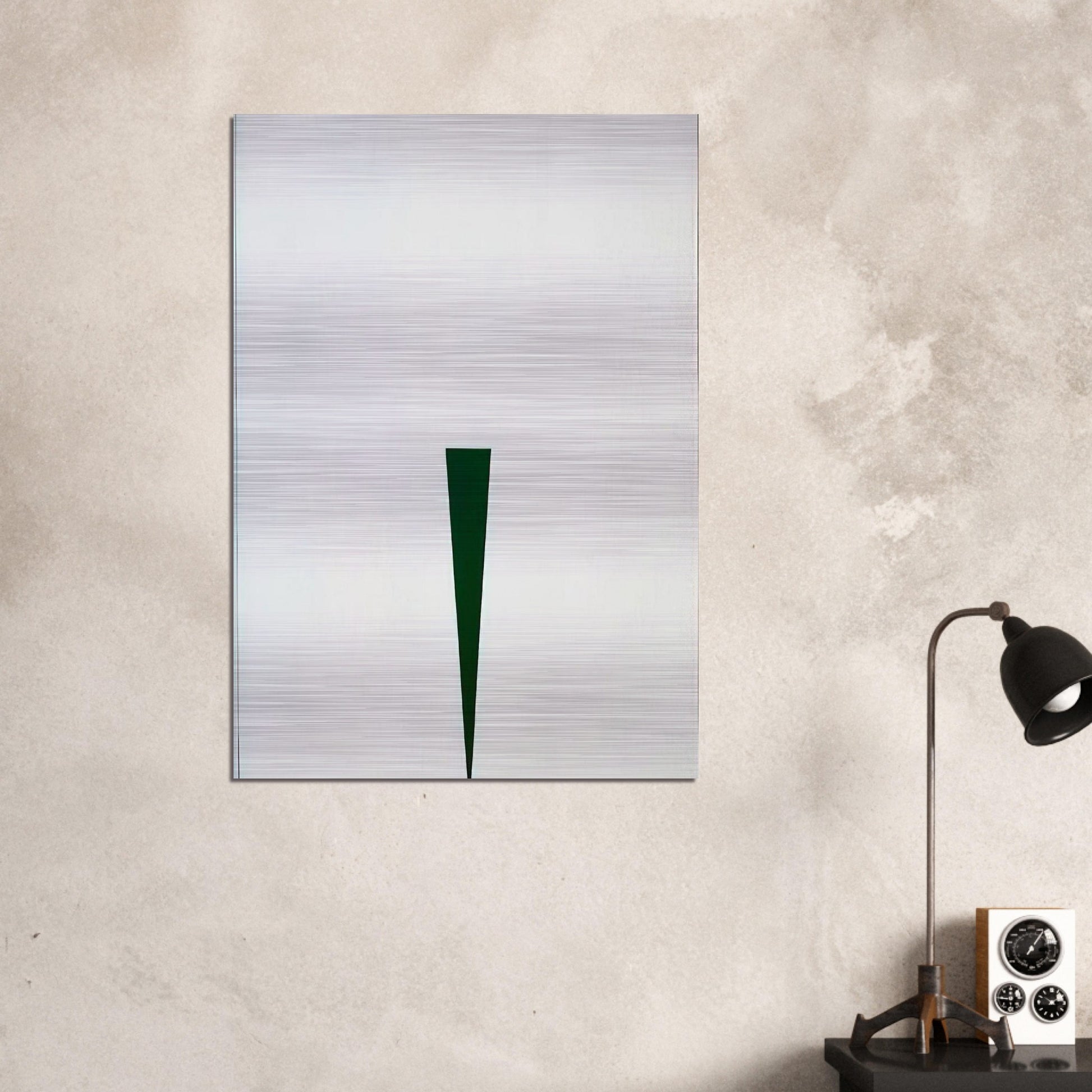 Blanco y Verde - 1966 - Carmen Herrera Brushed Aluminum Print - 70x100 cm / 28x40 inches | Carmen Herrera Aluminum Print | Carmen Herrera Prints