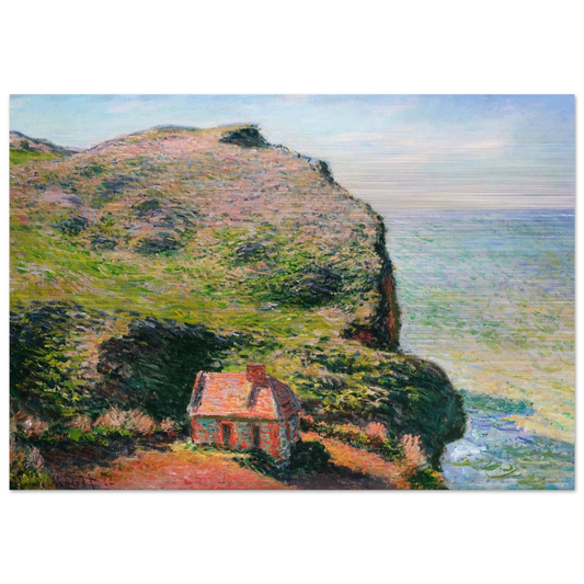 The Custom`s House - claude monet Brushed Aluminum Print - 70x100 cm / 28x40 inches | claude monet Aluminum Print | claude monet Prints