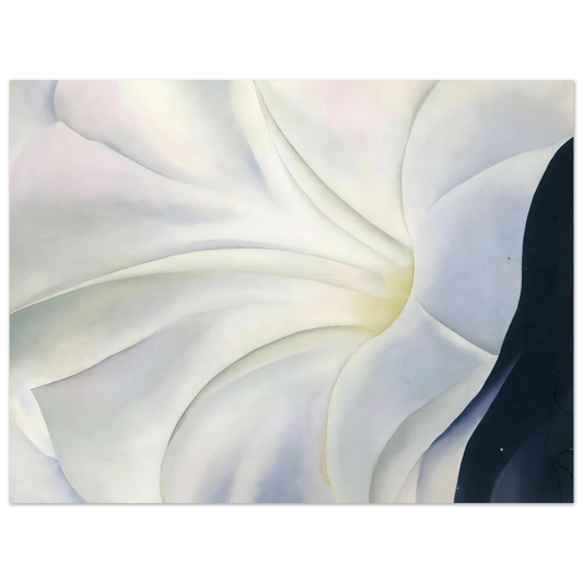 Georgia O'Keeffe - Morning Glory with Black Fine Art Poster