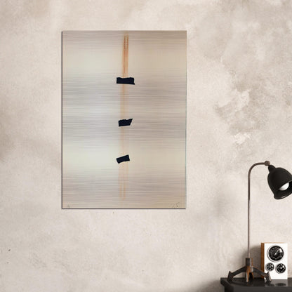 LES TROIS NOIRS 1976 - Antoni Tapies Brushed Aluminum Print - 70x100 cm / 28x40 inches | Antoni Tapies Aluminum Print | Antoni Tapies Prints