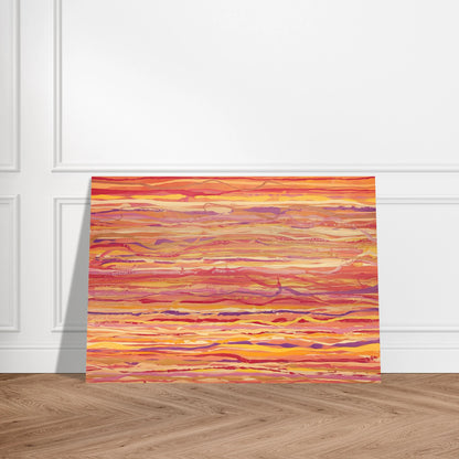 All Over Pour Painting - 1969 - Ronnie Landfield Brushed Aluminum Print - 70x100 cm / 28x40 inches | Ronnie Landfield Aluminum Print | Ronnie Landfield Prints