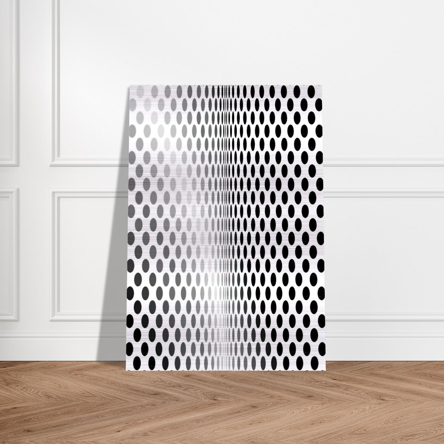 LOSS 1964 - Bridget Riley Brushed Aluminum Print - 70x100 cm / 28x40 inches | Bridget Riley Aluminum Print | Bridget Riley Prints