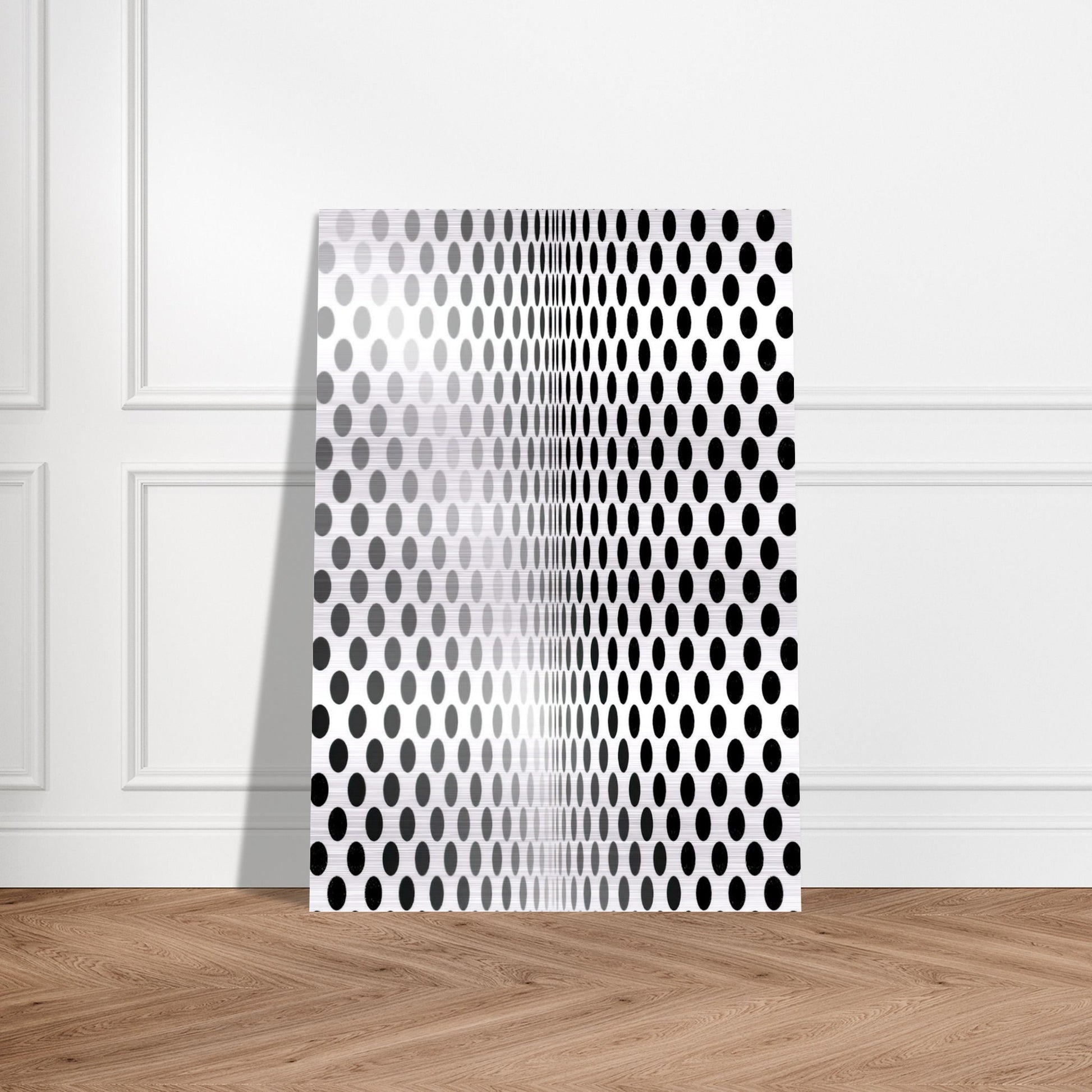 LOSS 1964 - Bridget Riley Brushed Aluminum Print - 70x100 cm / 28x40 inches | Bridget Riley Aluminum Print | Bridget Riley Prints
