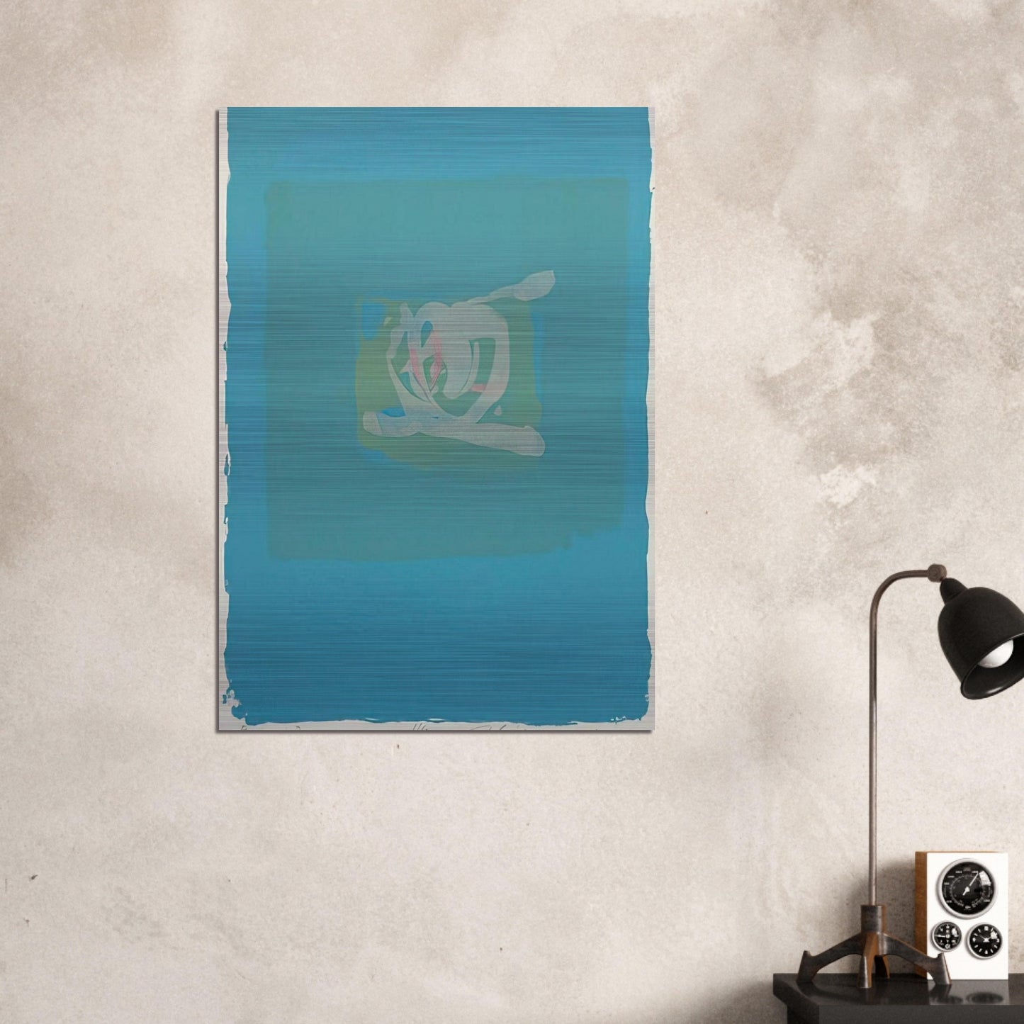 Plentitude in Blue - 1975 - Adja Yunkers Brushed Aluminum Print - 70x100 cm / 28x40 inches | Adja Yunkers Aluminum Print | Adja Yunkers Prints