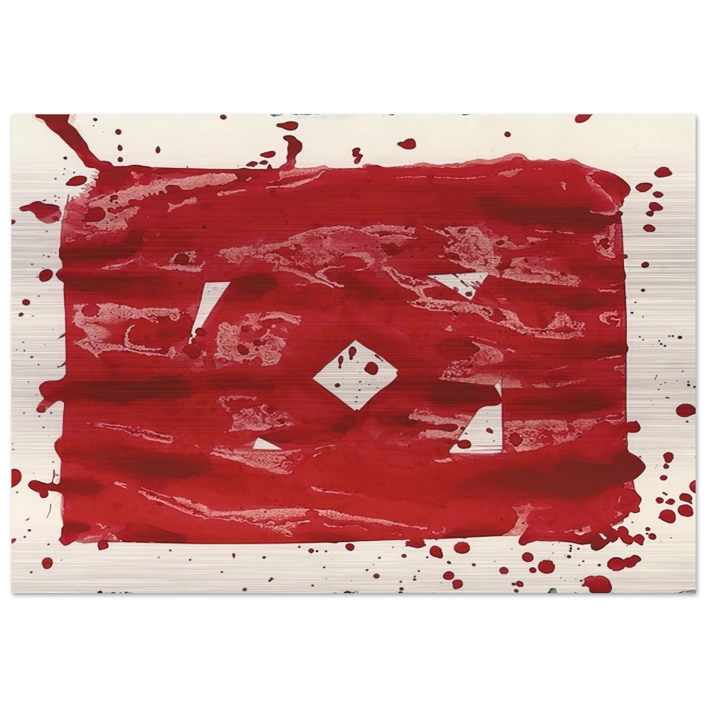 Untitled - SF78-235 - Sam Francis Brushed Aluminum Print - 70x100 cm / 28x40 inches | Sam Francis Aluminum Print | Sam Francis Prints