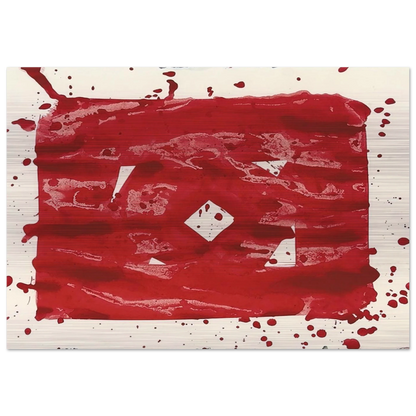 Untitled - SF78-235 - Sam Francis Brushed Aluminum Print - 70x100 cm / 28x40 inches | Sam Francis Aluminum Print | Sam Francis Prints