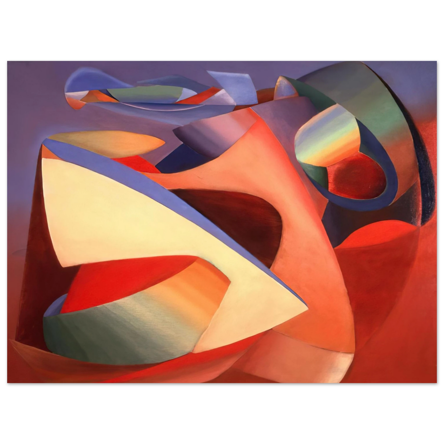 John Ferren - Lutte as Ciel - 1937  75x100 cm / 30x40inches Fine Art Poster
