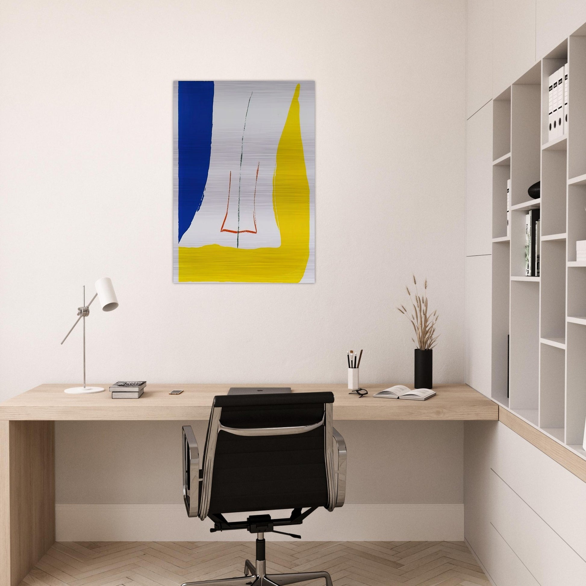 Sun Corner - 1968 - Helen Frankenthaler Brushed Aluminum Print - 70x100 cm / 28x40 inches | Helen Frankenthaler Aluminum Print | Helen Frankenthaler Prints