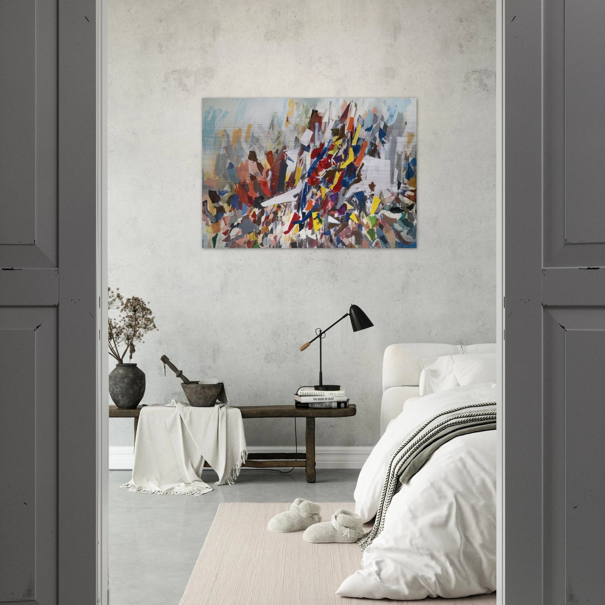 9th Street - 1978 - Robert Goodnough Brushed Aluminum Print - 70x100 cm / 28x40 inches | Robert Goodnough Aluminum Print | Robert Goodnough Prints