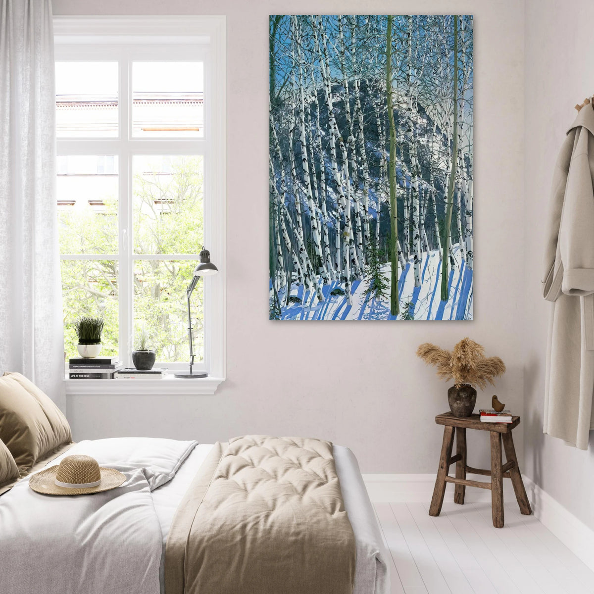 Birches - 2005 - Neil Welliver Art Prints - 100x150 cm / 40x60″ inches | Neil Welliver Poster | Neil Welliver Prints
