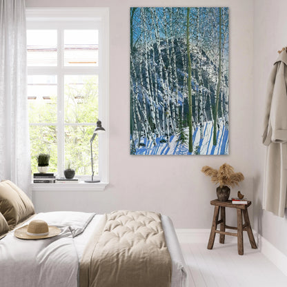 Birches - 2005 - Neil Welliver Art Prints - 100x150 cm / 40x60″ inches | Neil Welliver Poster | Neil Welliver Prints