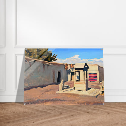 OLD PATIO 1931 - Maynard Dixon Acrylic Print - 70x100 cm / 28x40″ inches | Maynard Dixon Paintings