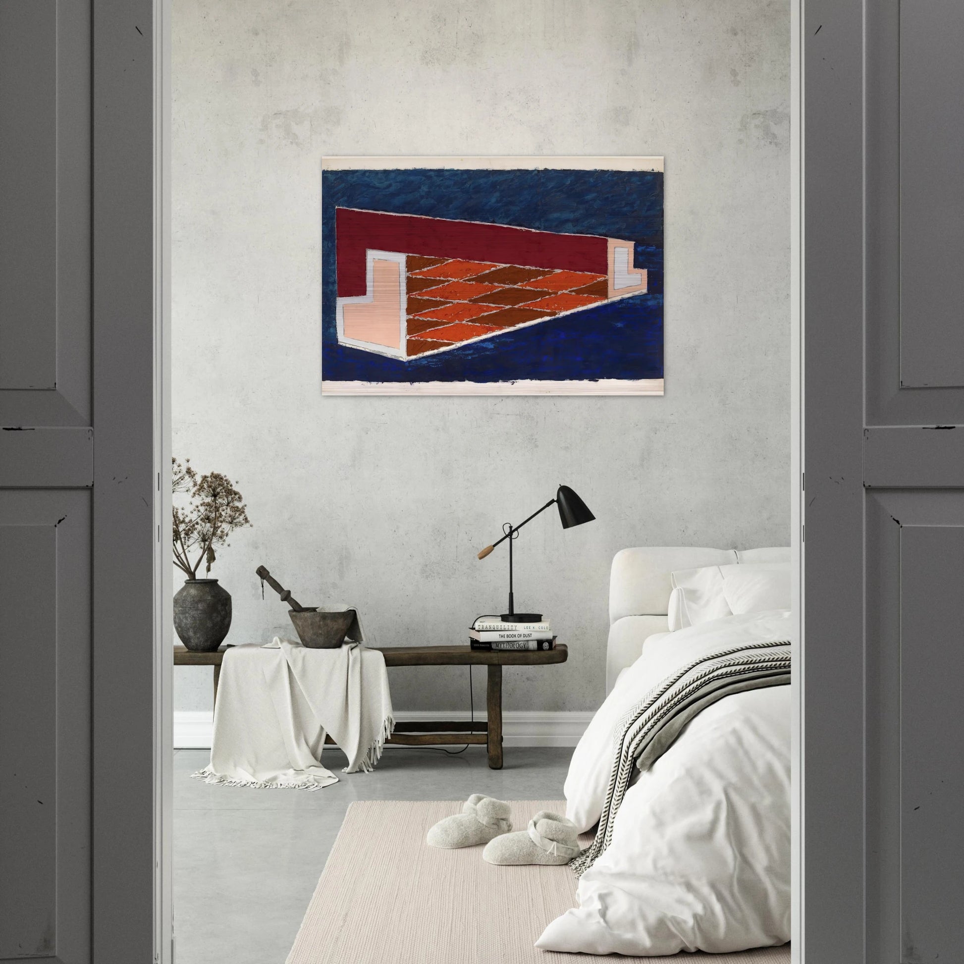 ABSTRACT 1940 - Josef Albers Brushed Aluminum Print - 70x100 cm / 28x40 inches | Josef Albers Aluminum Print | Josef Albers Prints
