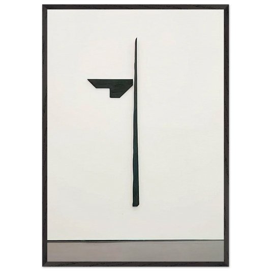 BUTTERFLY II 1969 - Blinky Palermo 70x100 cm / 28x40 inches Framed Art Print – Black Wooden Frame