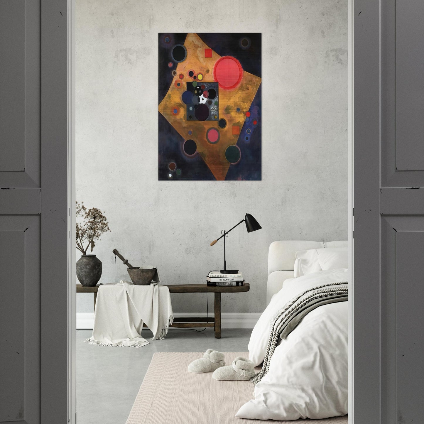 ACCENT ON ROSE 1926 - Wassily Kandinsky Brushed Aluminum Print - 70x100 cm / 28x40 inches | Wassily Kandinsky Aluminum Print | Wassily Kandinsky Prints