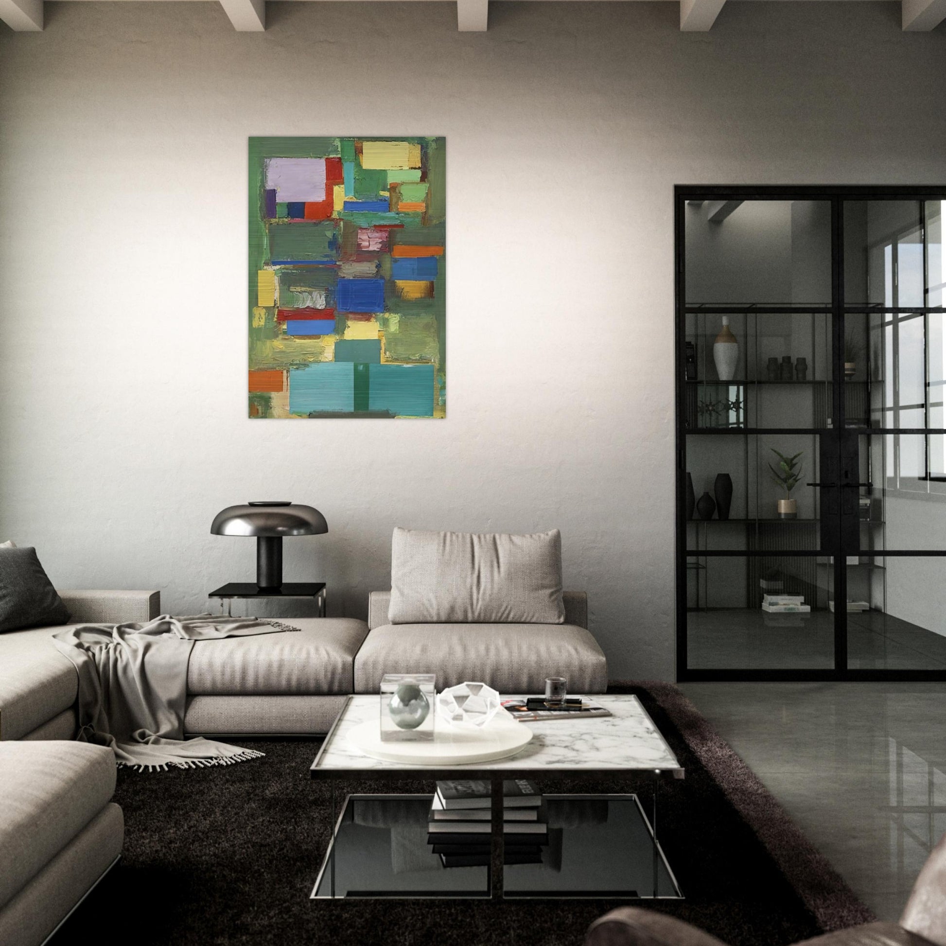 Morning Mist - Hans Hofmann Brushed Aluminum Print - 70x100 cm / 28x40 inches | Hans Hofmann Aluminum Print | Hans Hofmann Prints