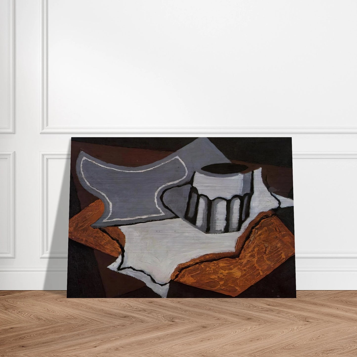 THE GOBLET 1927 - Juan Gris Brushed Aluminum Print - 70x100 cm / 28x40 inches | Juan Gris Aluminum Print | Juan Gris Prints
