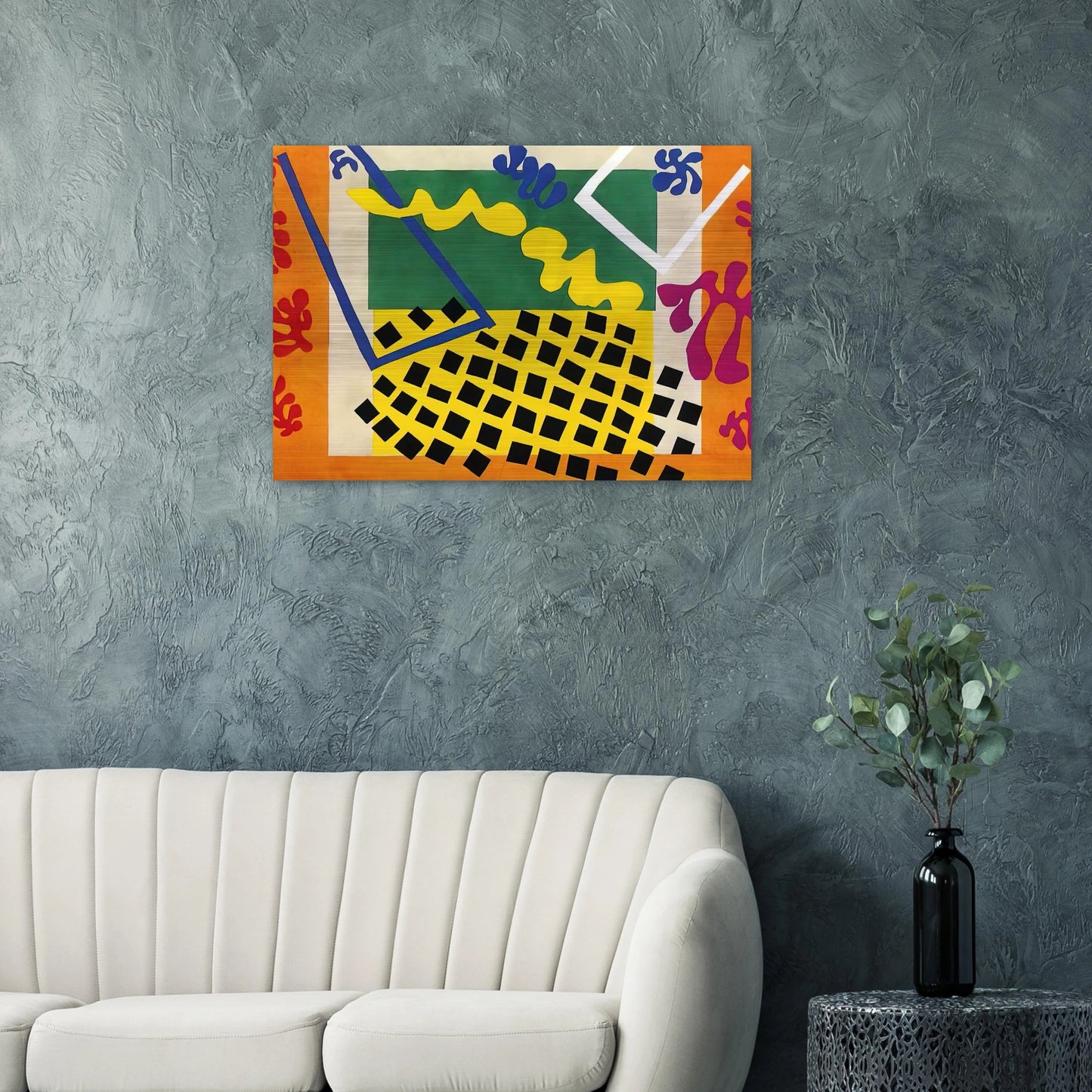 CUT OUTS 3 - Henri Matisse Brushed Aluminum Print - 70x100 cm / 28x40 inches | Henri Matisse Aluminum Print | Henri Matisse Prints