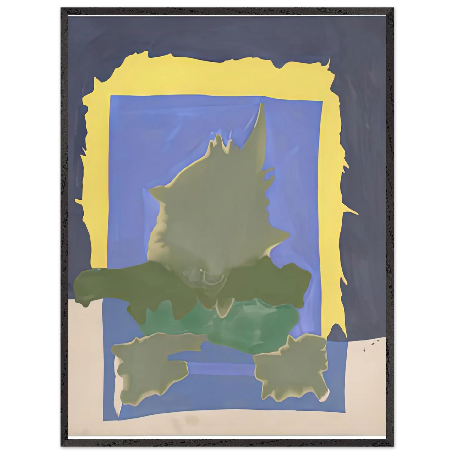 Helen Frankenthaler - Interior Landscape, 1964- Wall Art - 28x40 inches / 70x70 cm - Canvas (Imperial)-canvas - -