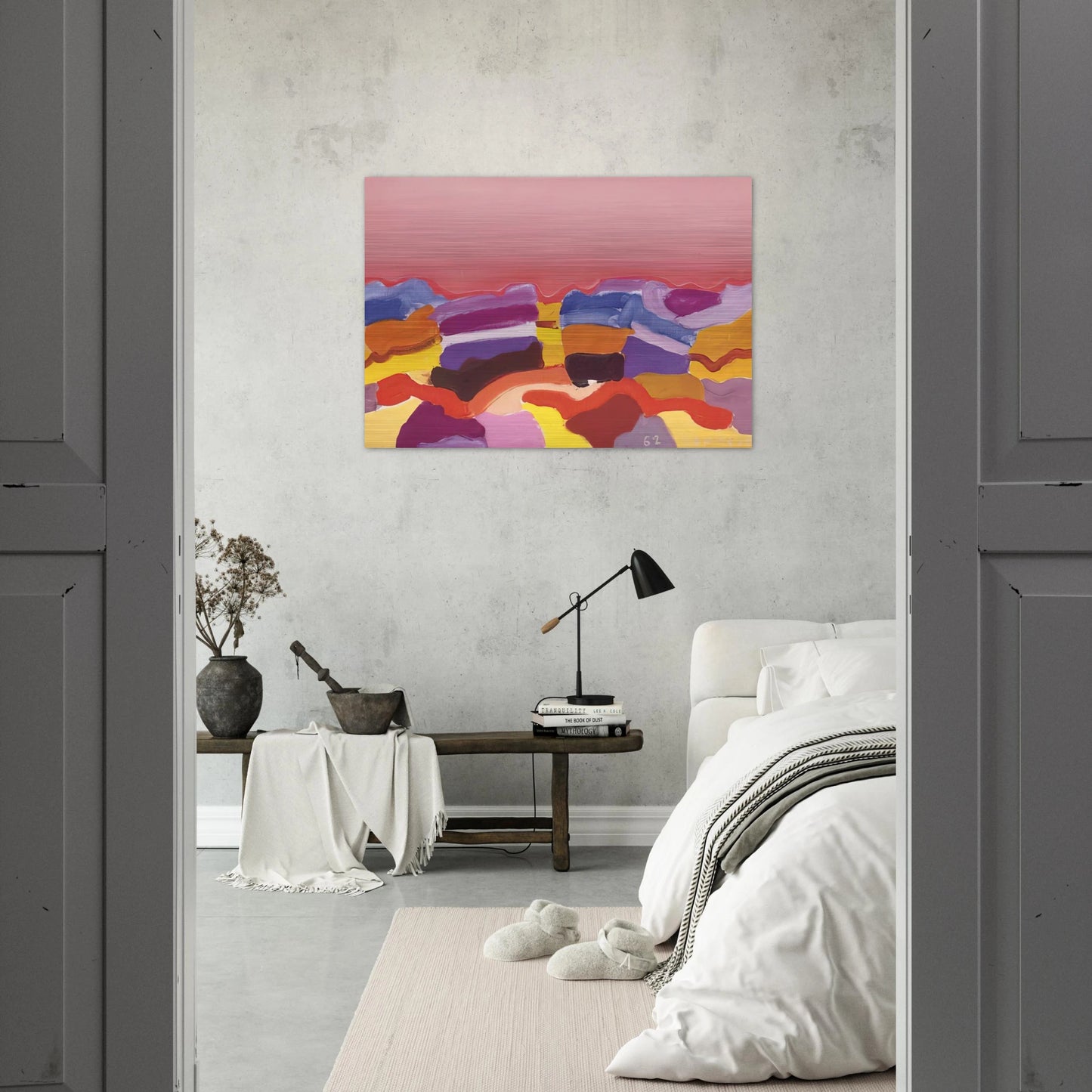 Désert - 1962 - Charles Lapicque Brushed Aluminum Print - 70x100 cm / 28x40 inches | Charles Lapicque Aluminum Print | Charles Lapicque Prints