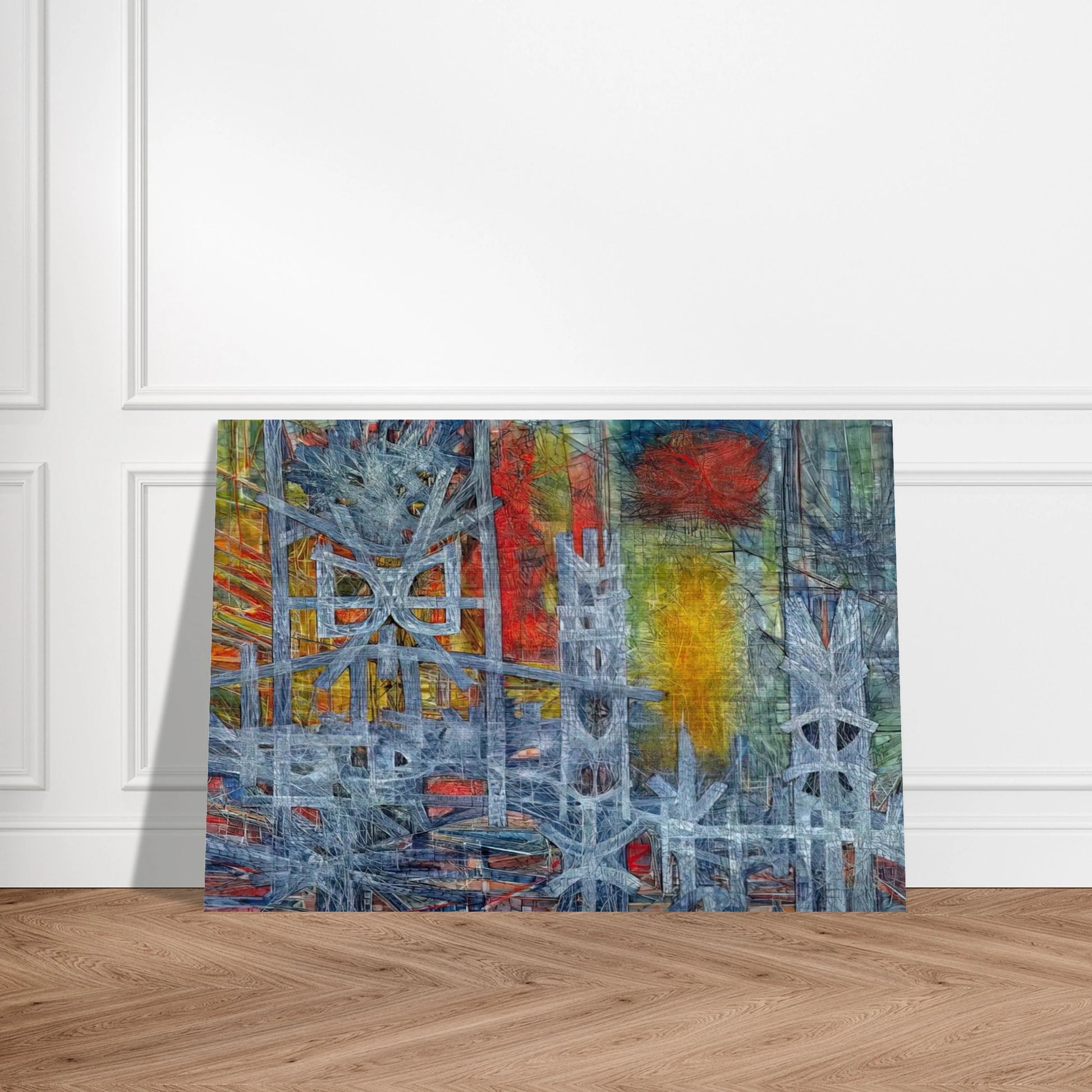 Silence at Sharpeville - 1962 - Jimmy Ernst Brushed Aluminum Print - 70x100 cm / 28x40 inches | Jimmy Ernst Aluminum Print | Jimmy Ernst Prints