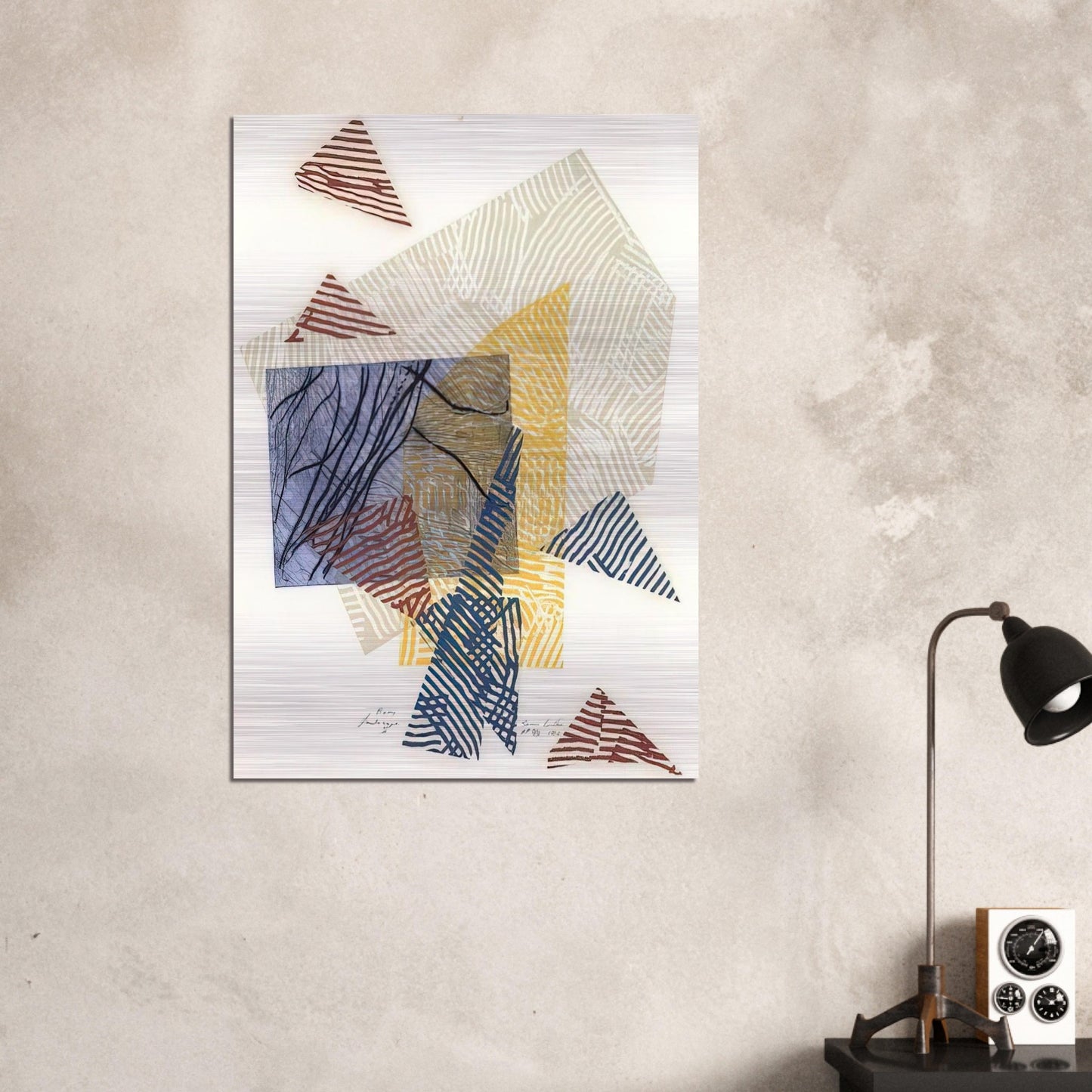 Buoy Landscape II - Sam Gilliam Brushed Aluminum Print - 70x100 cm / 28x40 inches | Sam Gilliam Aluminum Print | Sam Gilliam Prints