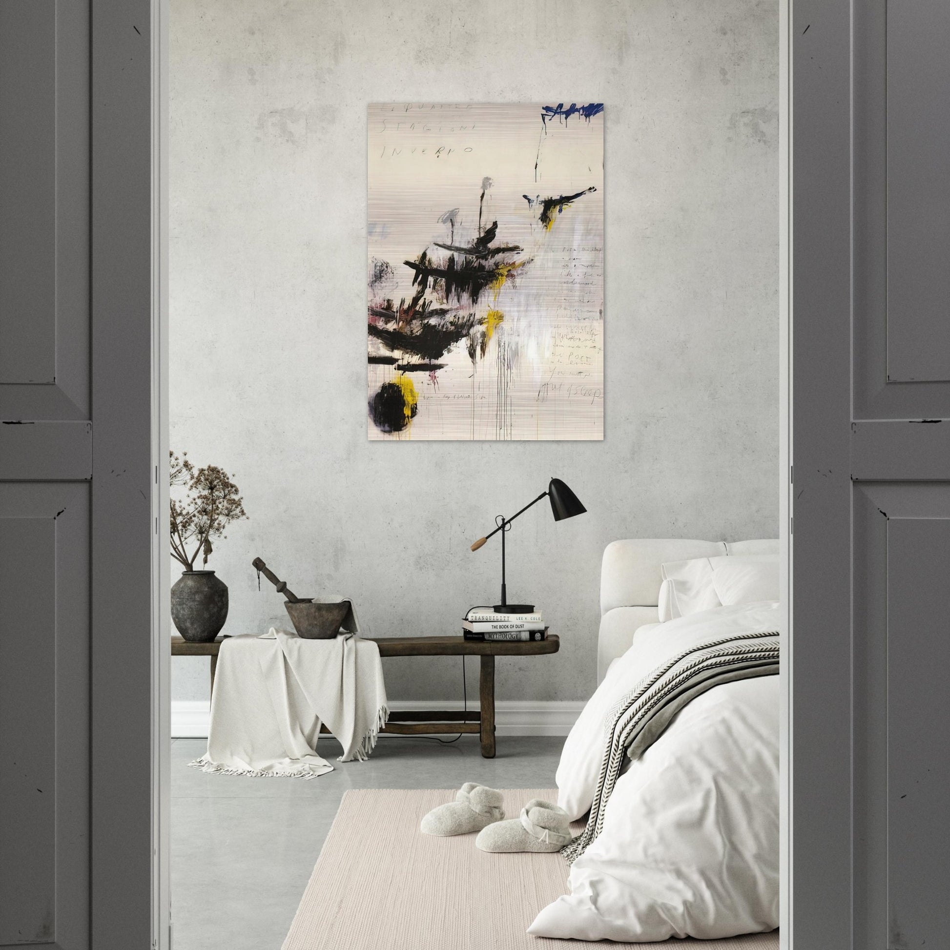 Quattro stagioni I. Inverno - Cy Twombly Brushed Aluminum Print - 70x100 cm / 28x40 inches | Cy Twombly Aluminum Print | Cy Twombly Prints