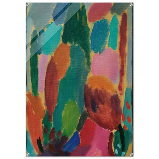 VARIATION Z RTLICHKEITEN 1917 - Alexej von Jawlensky Acrylic Print - 70x100 cm / 28x40″ inches