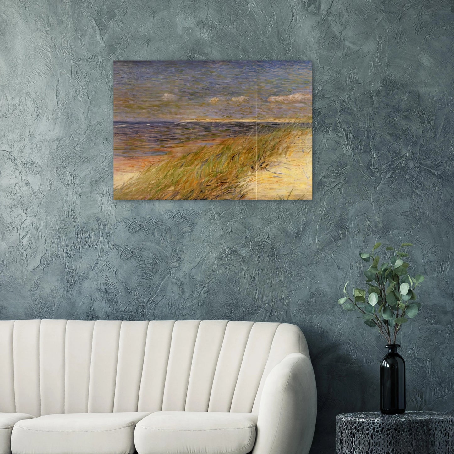 THE DUNES ZWIN KNOKKE 1887 - Theo van Rysselberghe Brushed Aluminum Print - 70x100 cm / 28x40 inches | Theo van Rysselberghe Aluminum Print | Theo van Rysselberghe Prints