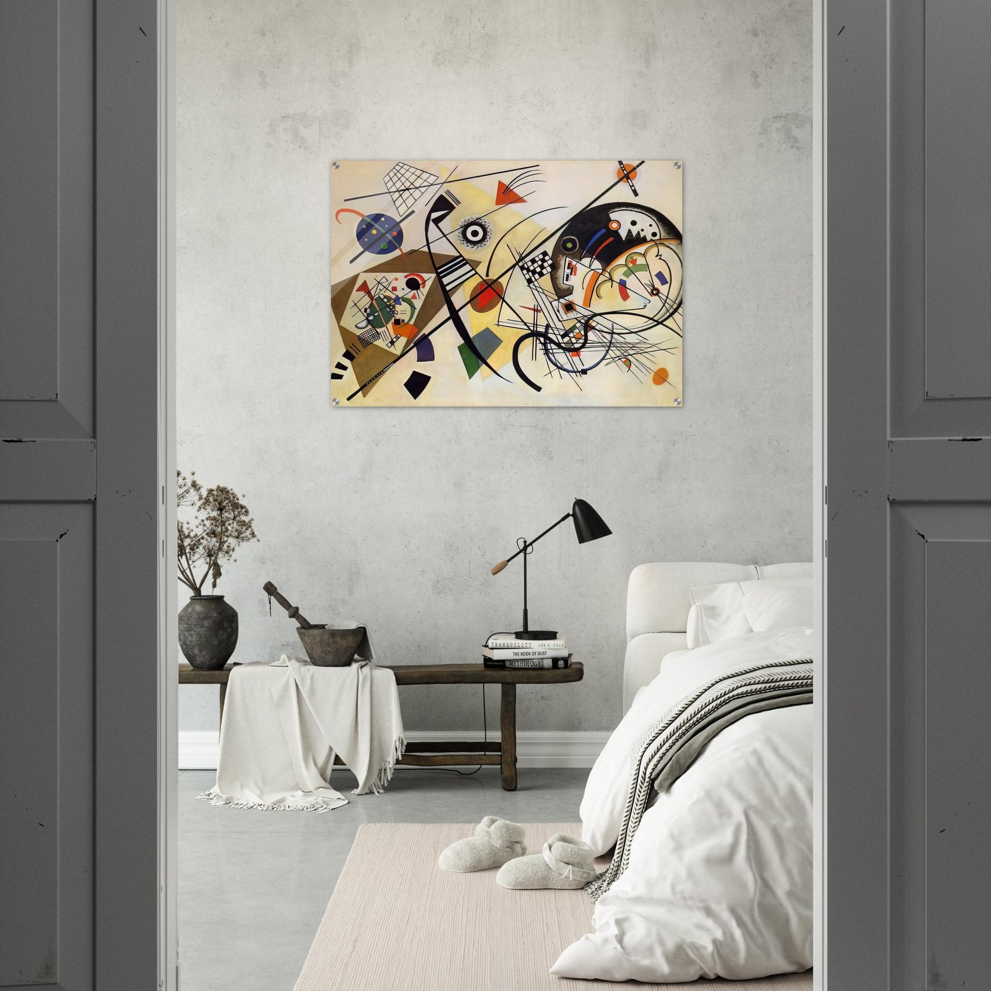 TRANSVERSE LINE 1923 - Wassily Kandinsky Acrylic Print - 70x100 cm / 28x40″ inches