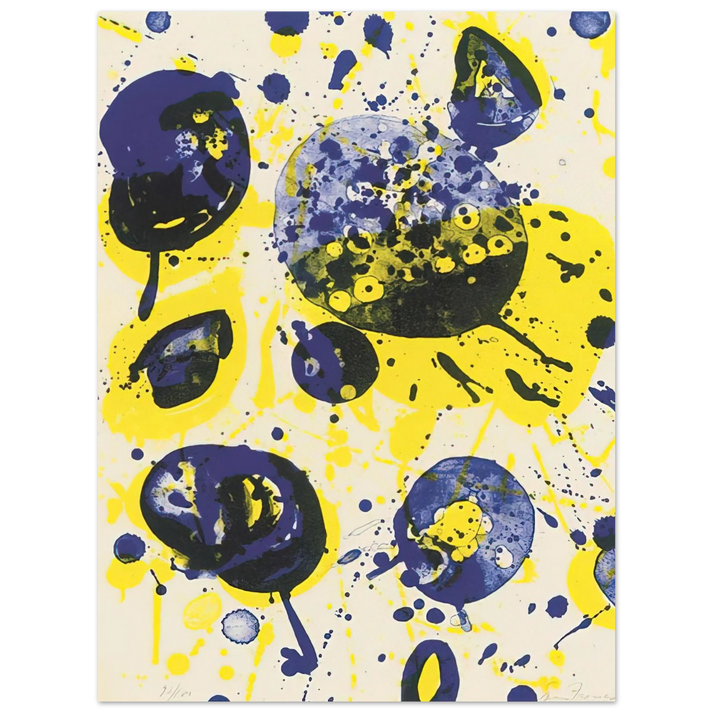 Sam Francis - Untitled  from Pasadena Box   Lembark L61   75x100 cm / 30x40inches Fine Art Poster