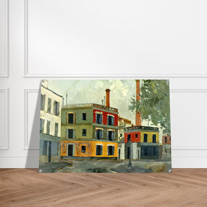 FACTORY - Maurice Utrillo Acrylic Print - 70x100 cm / 28x40″ inches | Maurice Utrillo Wall Art | Maurice Utrillo Prints