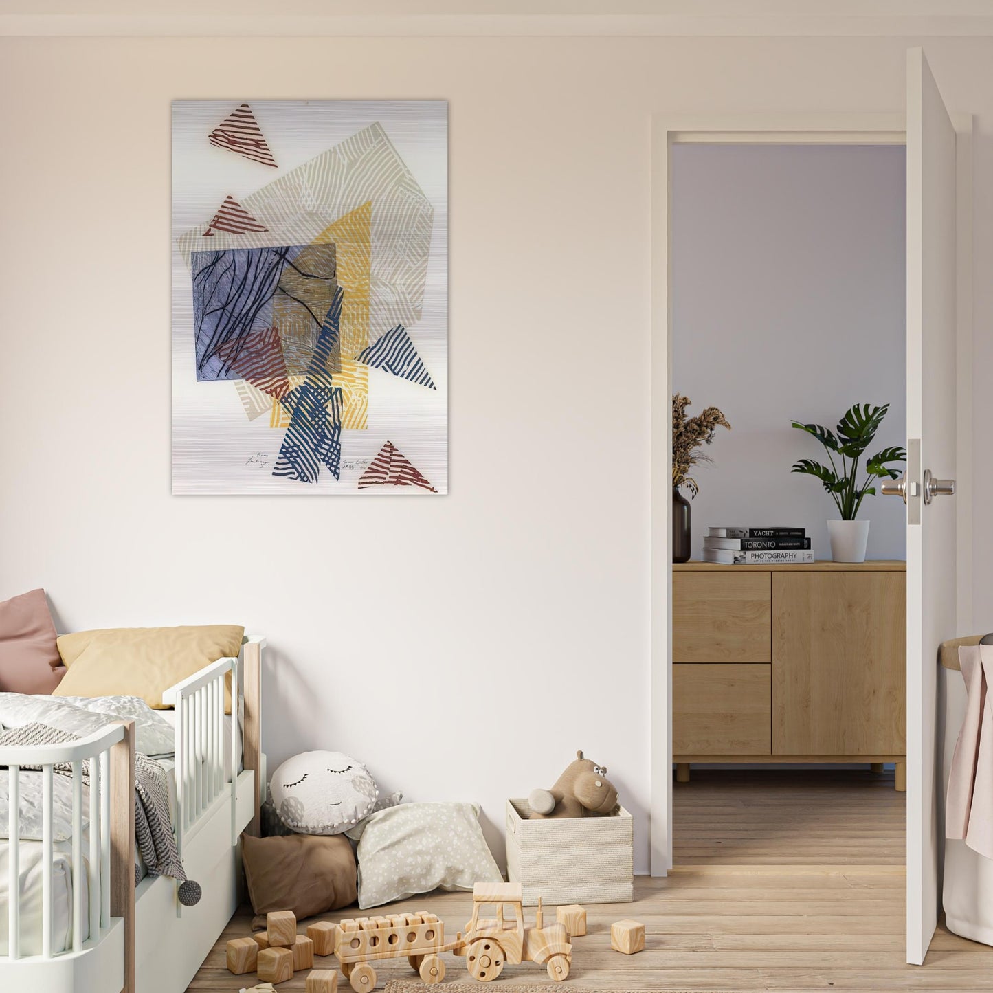Buoy Landscape II - Sam Gilliam Brushed Aluminum Print - 70x100 cm / 28x40 inches | Sam Gilliam Aluminum Print | Sam Gilliam Prints