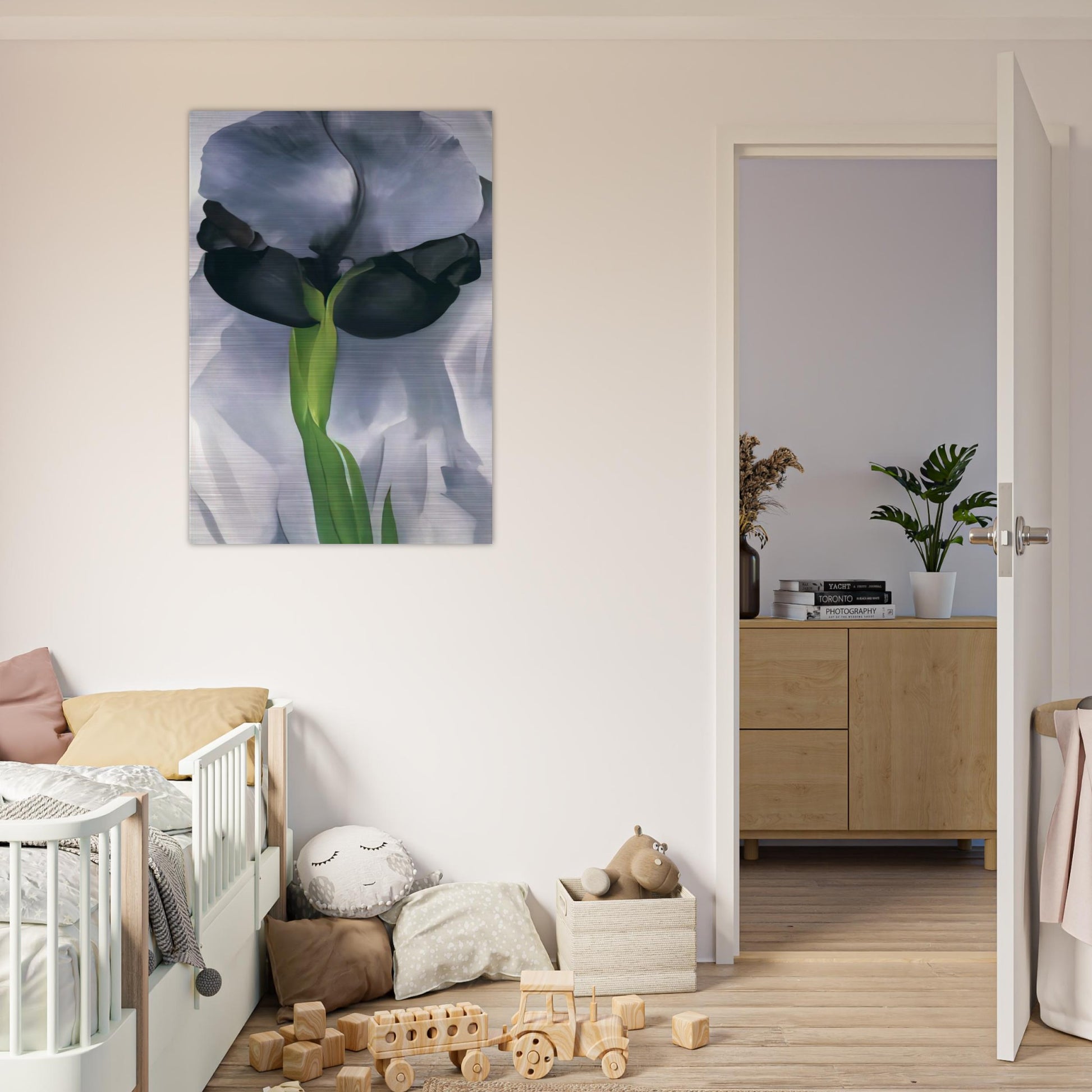 Iris 7 - Georgia O'Keeffe Brushed Aluminum Print - 70x100 cm / 28x40 inches | Georgia O'Keeffe Aluminum Print | Georgia O'Keeffe Prints