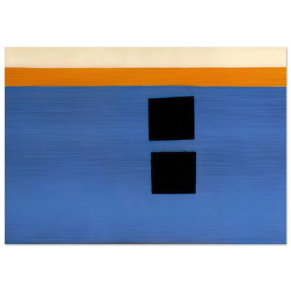 Double Aegean Sun-Box - 1968 - Theodoros Stamos Brushed Aluminum Print - 70x100 cm / 28x40 inches | Theodoros Stamos Aluminum Print | Theodoros Stamos Prints