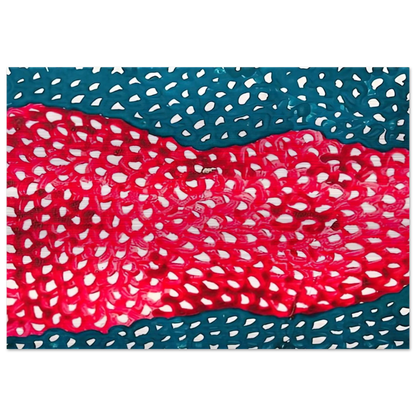 WAVES 1953 - Yayoi Kusama Brushed Aluminum Print - 70x100 cm / 28x40 inches | Yayoi Kusama Aluminum Print | Yayoi Kusama Prints