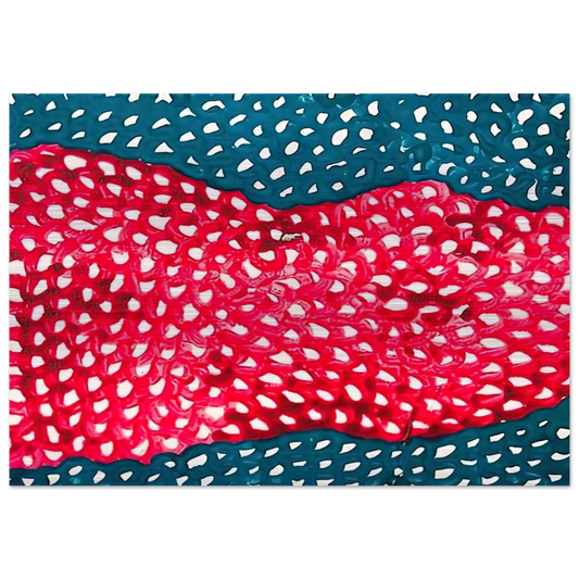 WAVES 1953 - Yayoi Kusama Brushed Aluminum Print - 70x100 cm / 28x40 inches | Yayoi Kusama Aluminum Print | Yayoi Kusama Prints