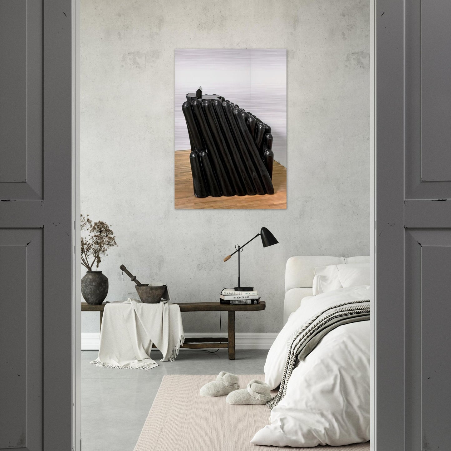 FEMME MAISON 1981 - Louise Bourgeois Brushed Aluminum Print - 70x100 cm / 28x40 inches | Louise Bourgeois Aluminum Print | Louise Bourgeois Prints