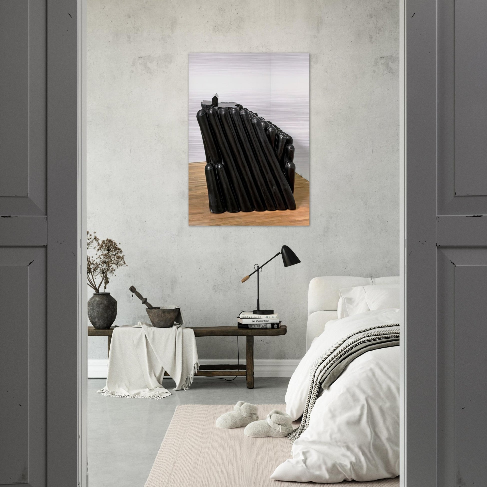 FEMME MAISON 1981 - Louise Bourgeois Brushed Aluminum Print - 70x100 cm / 28x40 inches | Louise Bourgeois Aluminum Print | Louise Bourgeois Prints