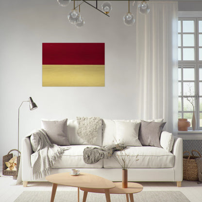 Red and Yellow - Ellsworth Kelly Brushed Aluminum Print - 70x100 cm / 28x40 inches | Ellsworth Kelly Aluminum Print | Ellsworth Kelly Prints