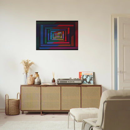 Myrina - 1995 - Piero Dorazio Brushed Aluminum Print - 70x100 cm / 28x40 inches | Piero Dorazio Aluminum Print | Piero Dorazio Prints