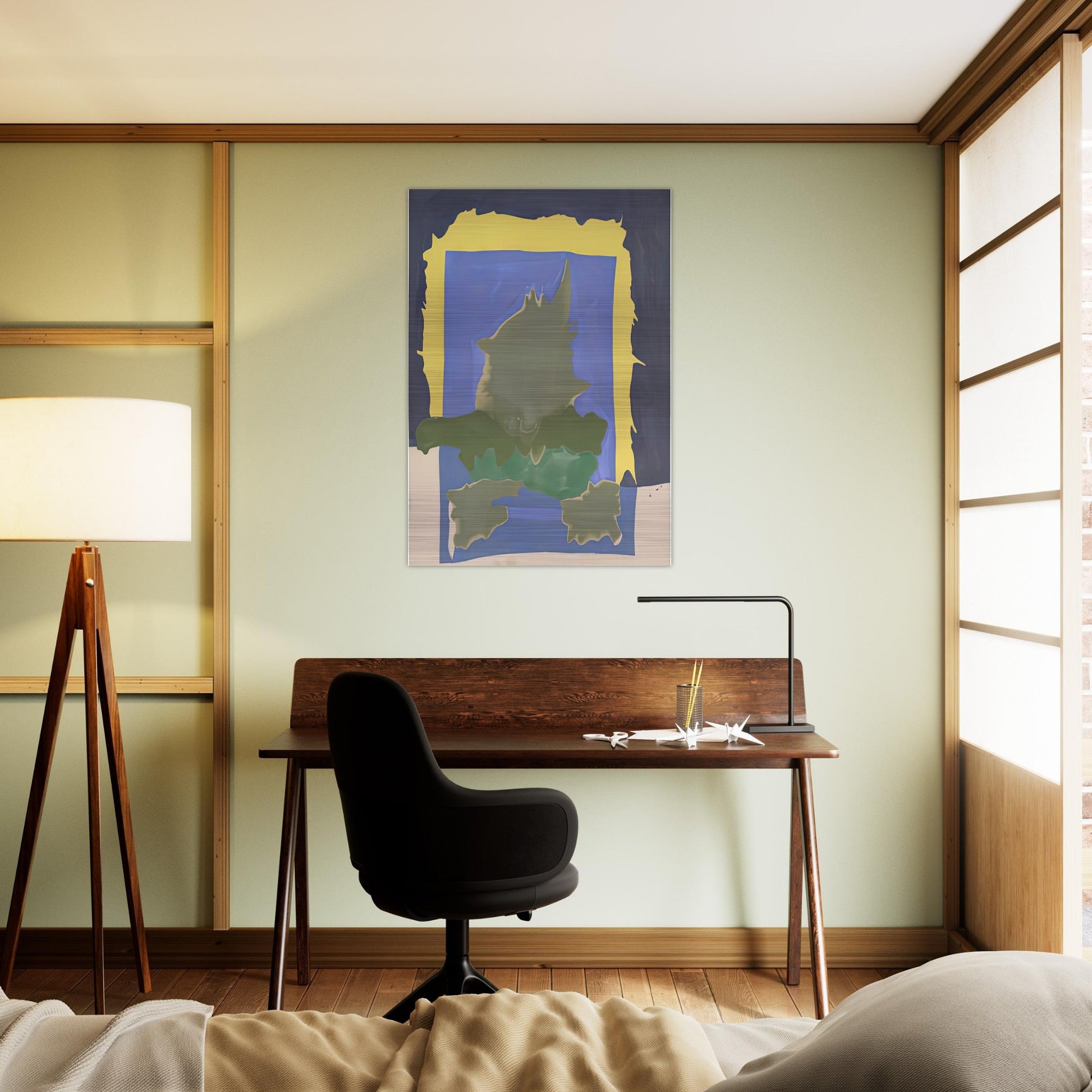 Interior Landscape, 1964- - Helen Frankenthaler Brushed Aluminum Print - 70x100 cm / 28x40 inches | Helen Frankenthaler Aluminum Print | Helen Frankenthaler Prints
