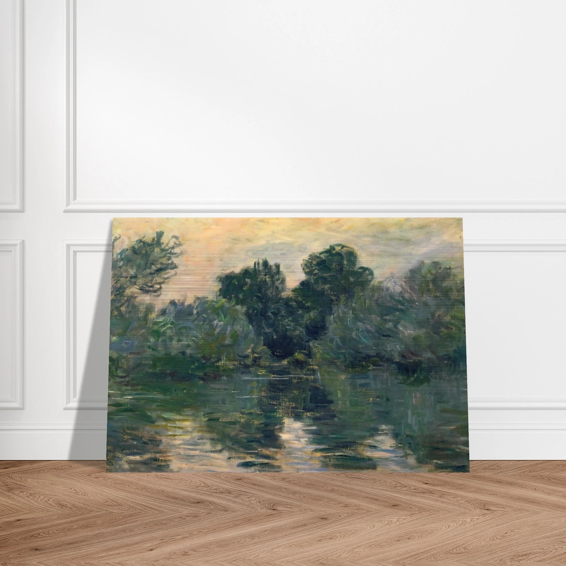The Arm of the Seine - claude monet Brushed Aluminum Print - 70x100 cm / 28x40 inches | claude monet Aluminum Print | claude monet Prints