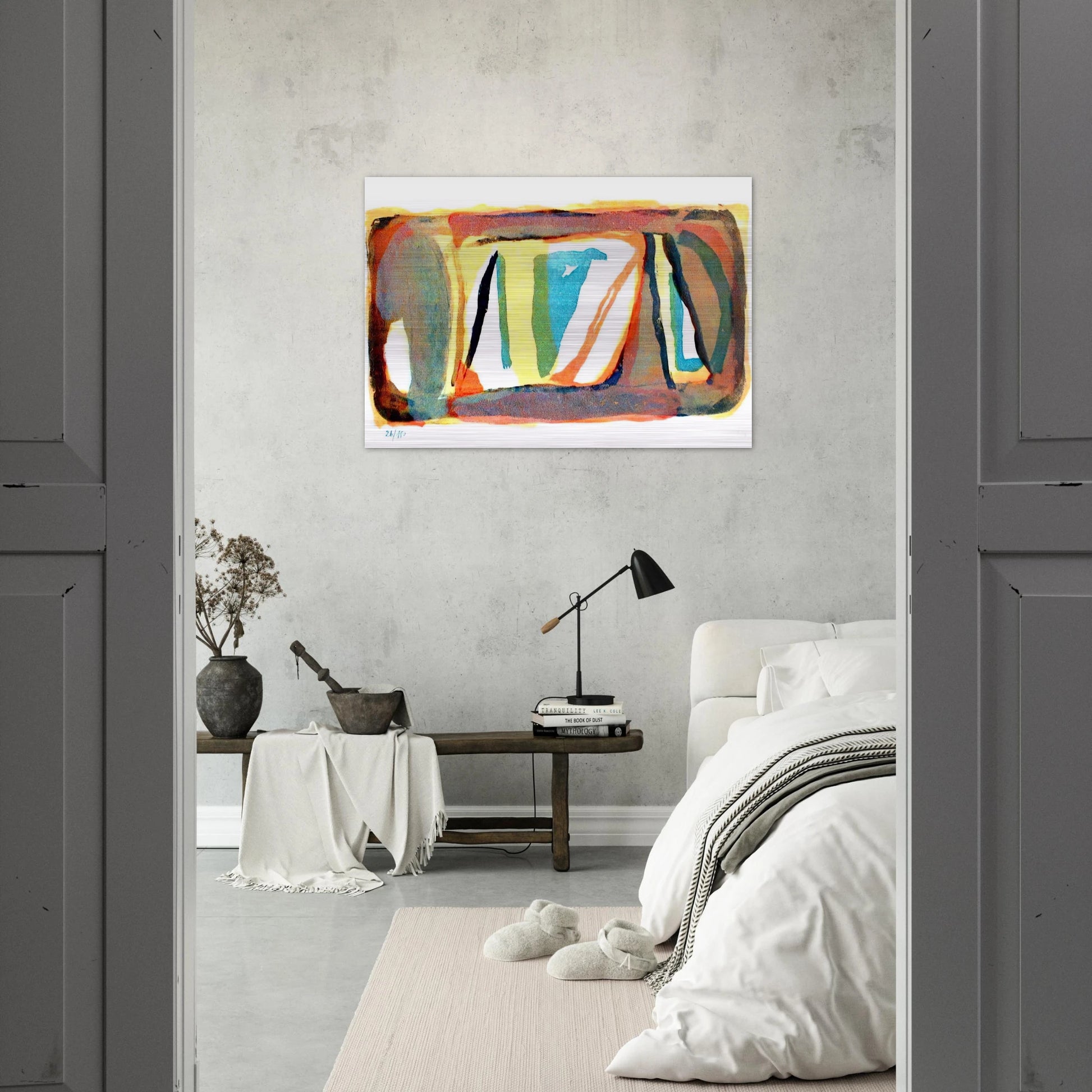 Etendue - 1974 - Bram van Velde Brushed Aluminum Print - 70x100 cm / 28x40 inches | Bram van Velde Aluminum Print | Bram van Velde Prints