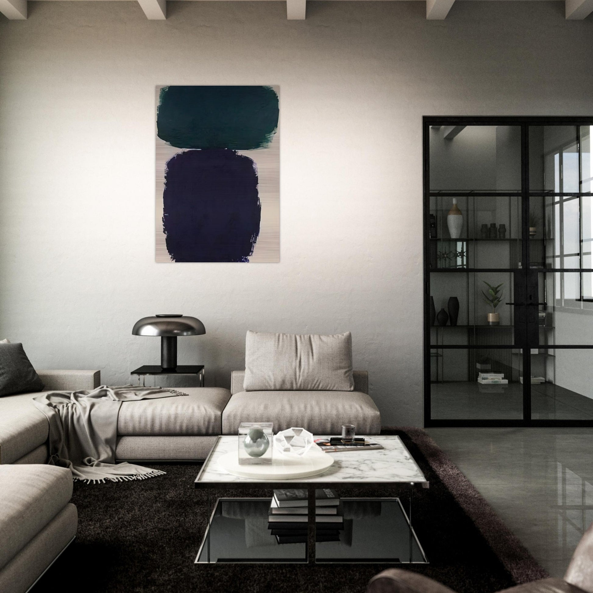 Untitled - 1961 - Ray Parker Brushed Aluminum Print - 70x100 cm / 28x40 inches | Ray Parker Aluminum Print | Ray Parker Prints