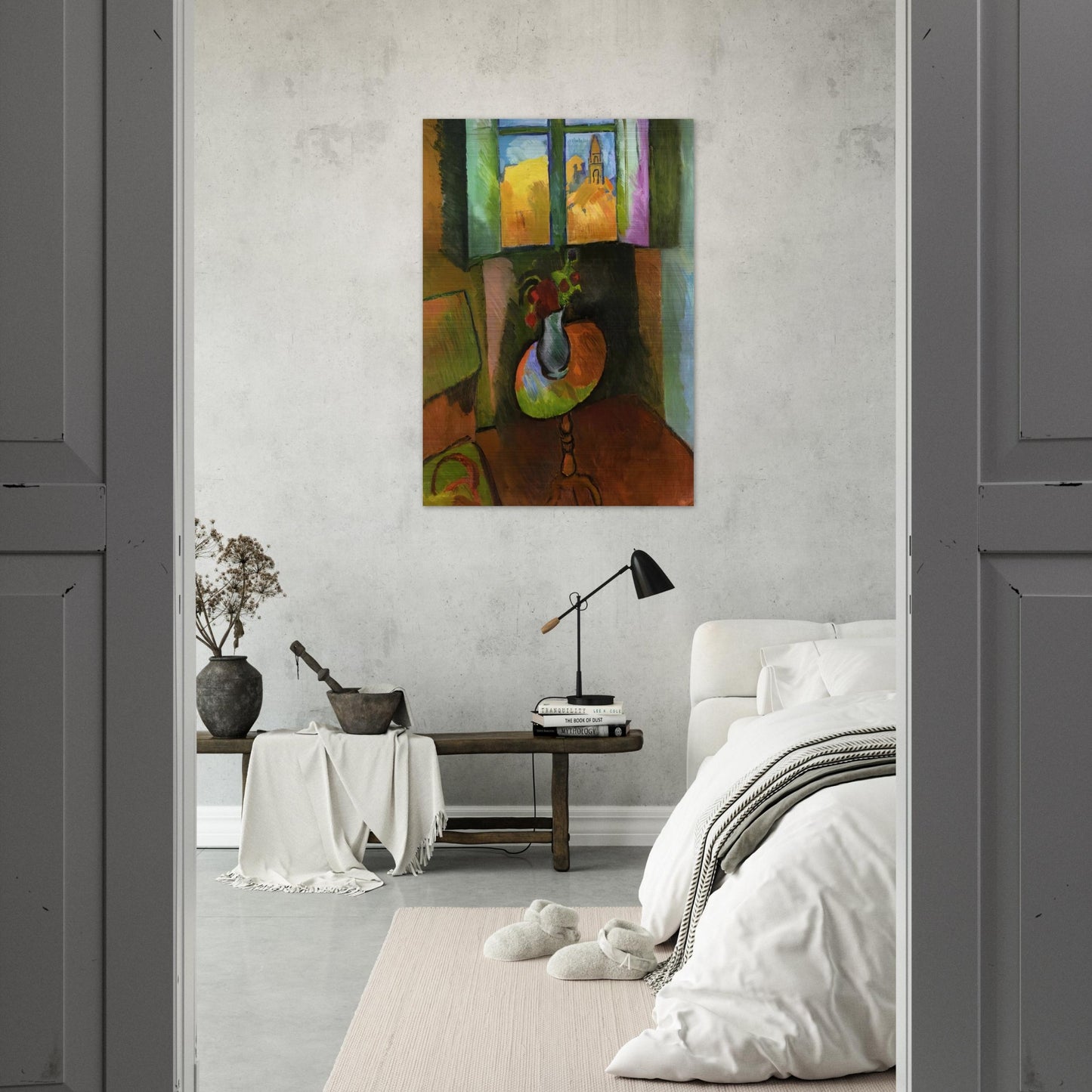 PEDISTAL TABLE RUE SEGUIER 1909 - Raoul Dufy Brushed Aluminum Print - 70x100 cm / 28x40 inches | Raoul Dufy Aluminum Print | Raoul Dufy Prints
