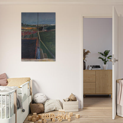 View from the Porch - Richard Diebenkorn Brushed Aluminum Print - 70x100 cm / 28x40 inches | Richard Diebenkorn Aluminum Print | Richard Diebenkorn Prints
