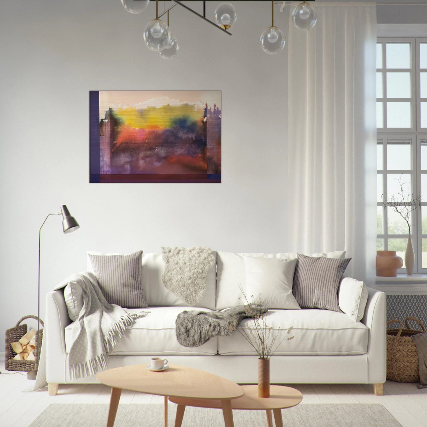 Vision Of Paradise - 1985 - Ronnie Landfield Brushed Aluminum Print - 70x100 cm / 28x40 inches | Ronnie Landfield Aluminum Print | Ronnie Landfield Prints
